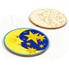 Imagine 2/2 - Figurină din lemn, atârnabilă, modelată cu laser - Ornament pentru brad,  Lună