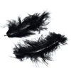 Pene marabu  - negru, 8-10 cm, 22 buc/pachet