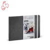 Caiet de acuarelă Hahnemühle Toned Watercolour Book, 200 g, 30 coli, A5, peisaj, gri