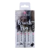 Talens Ecoline Brush Pen Set markere pensulă acuarelă - 5 buc, Grey