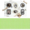 Carton foto, A4 - model mini picioare de gâscă - verde