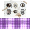 Carton foto, A4 - model mini picioare de gâscă - violet