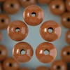 Mărgele din lemn, 8 mm, 80 buc - 76, maro deschis