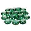Pietricele de sticla, 18-20 mm, 100 g - irizante, verde muschi