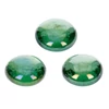 Pietricele de sticla, 18-20 mm, 100 g - irizante, verde muschi
