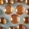 Pietricele de sticla, 18-20 mm, 100 g - irizante, topaz