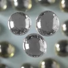 Pietricele de sticla, 18-20 mm, 100 g - irizante, negre