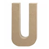 Literă din  hârtie mache - U, 20,5 cm