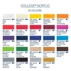 Imagine 3/3 - Schmincke College vopsea acrilică, 750 ml - 310, permanent red