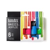 Liquitex Basics set vopsea acrilică - 6x22 ml, culori fluorescente