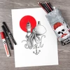 Imagine 3/4 -  Cretacolor  Tattoo Set de desen și schiță, 14 buc