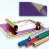Folie de aluminiu fata-verso, 50x80 cm - viola-aurie