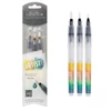 Set de pensule Cretacolor Aqua2Go cu rezervor de apă, 3 buc