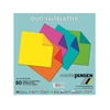 Hârtie origami, Duo-Color - 80 g, 80 buc, 15x15 cm