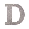 Litera din zinc - D, 12 cm