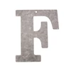 Litera din zinc - F, 12 cm