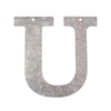 Litera din zinc - U, 12 cm