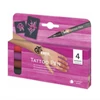 Set Marker pentru tatuaje, Tattoo pen, 0,5-3 mm, 4 buc