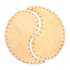 Bază de țesut coș, yin-yang - 25-30 cm, dimensiunea găurii de 2,5 mm
