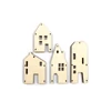 Figurine din lemn la pachet - Seria Case mici, 4 buc