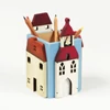 Figurine din lemn la pachet - seria Case mari, 4 buc