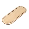Bază din lemn pentru croșetat, ovală - 25x9 cm, dimensiunea găurii 8 mm