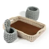 Bază din lemn pentru croșetat, ovală - 10x17 cm, dimensiunea găurii de 8 mm