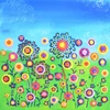 Imagine 3/3 - Set culori pentru pictare în puncte, Blob paint, 6x90 ml - Lunca cu flori