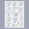 Șablon, 15x20 cm, 2 coli/pachet - Litere de caligrafie ABC, 30 mm