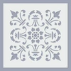 Șablon, 24,5x24,5 cm - Model de faianță 1