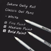 Sakura Gelly Roll Basic pix cu gel  în set - 3 buc, Bright White (05/08/10)