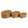 Set cutie hârtie mache  - oval, 3 buc