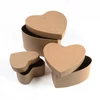 Set cutie hârtie mache  - inima, 3 buc