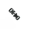 Clemă din plastic curbat Paracord, Duraflex, 10 mm - negru
