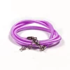 Colier din mătase cu armătură, 4 mm - mov