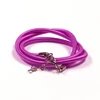 Colier din mătase cu armătură, 4 mm - mov inchis
