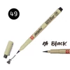 Imagine 1/6 - Marker tip pensulă Sakura Pigma Brush  - black
