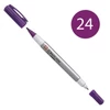 Imagine 1/8 - Sakura IDenti Pen marker cu alcool, cu două vârfuri  - purple