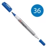 Imagine 1/8 - Sakura IDenti Pen marker cu alcool, cu două vârfuri  - blue