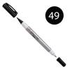 Imagine 1/8 - Sakura IDenti Pen marker cu alcool, cu două vârfuri  - black