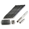 Imagine 2/5 - Cretacolor Monolith Graphite Set , set de desen grafit, 11 buc, în cutie metalică