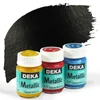 Vopsea acrilică metalizată  Deka Color Metallic 25 ml - 90 negru