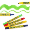 Marker textil cu capete duble Deka TwinPen - 62 verde deschis