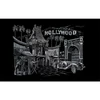Set tablou gravură cu stilou gravură , 29x39 cm - Hollywood, argintiu