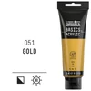 Imagine 3/4 - Liquitex Basics vopsea acrilică, 118 ml - 051, gold