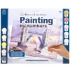 Set de colorat după numere, culori acrilice+pensulă, 29x39 cm - Tower Bridge
