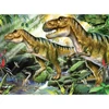Set de colorat după numere, culori acrilice+pensulă, 29x39 cm - Dinozauri