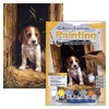 Set de colorat după numere, culori acrilice+pensulă, 22x30 cm - Beagle
