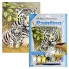 Set de colorat după numere, culori acrilice+pensulă, 22x30 cm - Tiger