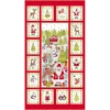 Imagine 1/4 - Material Patchwork - Makower - Festive Christmas 2019 2106-1 Panel, 60cm